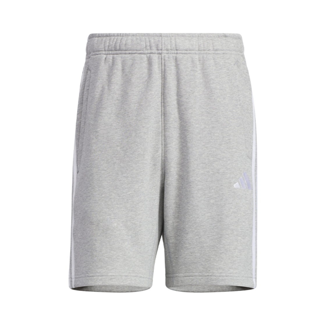 아디다스 에센셜 레귤러 핏 3S 프렌치 테리 쇼츠 미디움 그레이 헤더 - KR 사이즈