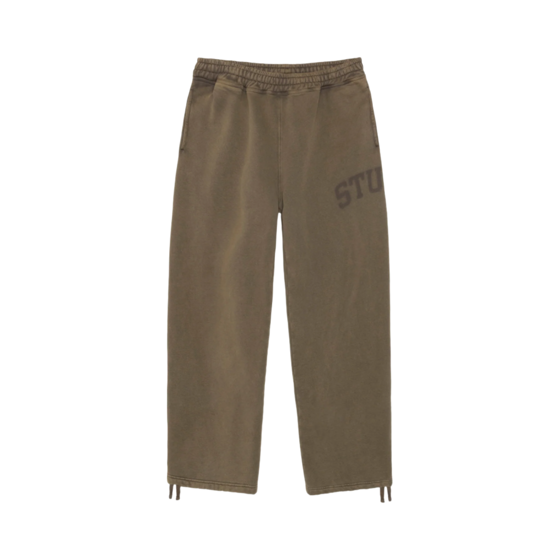116667 Stussy Faded Graphic Fleece Pants Washed Olive