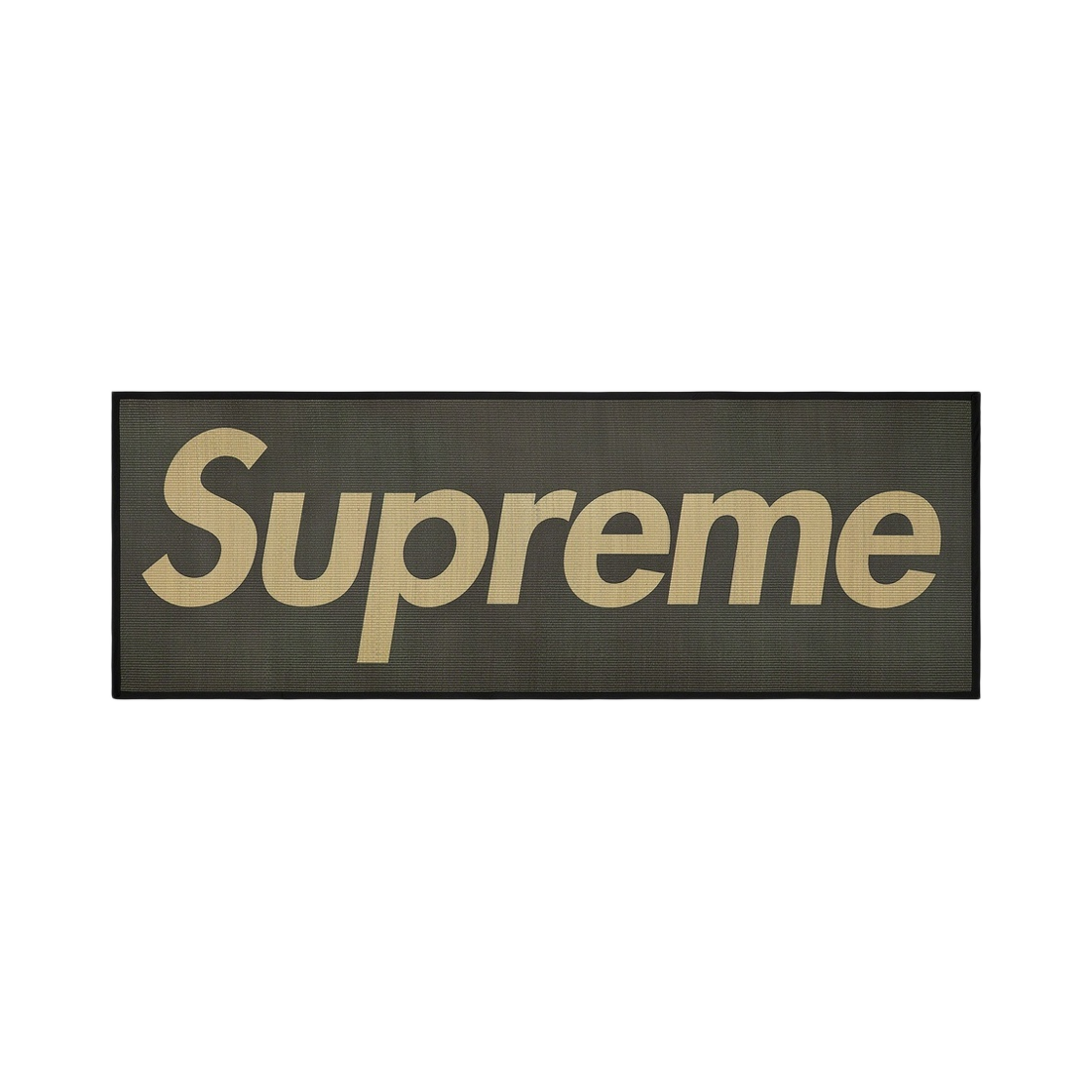 - Supreme Woven Straw Mat Black - 20SS