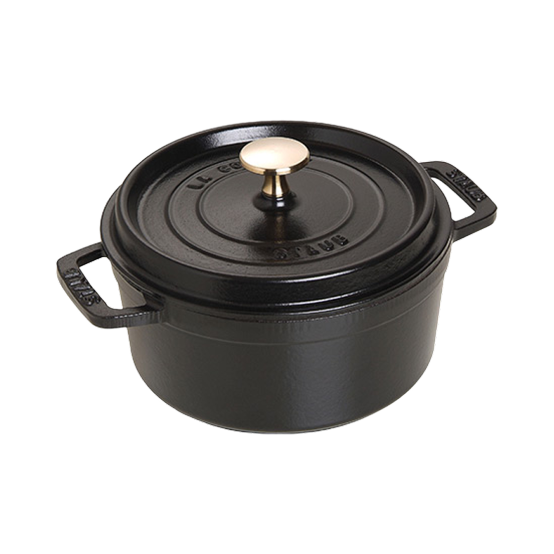 스타우브 라운드 꼬떼떼 1.75 qt 블랙 매트(Staub Round Cocotte 1.75 qt Black Matte) - 1
