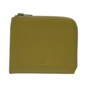 MM6 Maison Margiela Zip Around Leather Wallet Green Glow