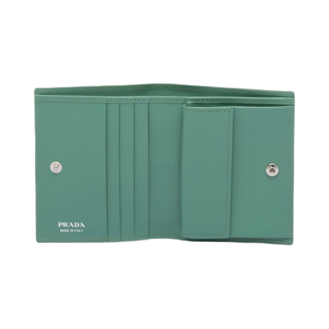 프라다 스몰 레더 월렛 세이지 그린(Prada Small Leather Wallet Sage Green) - 2