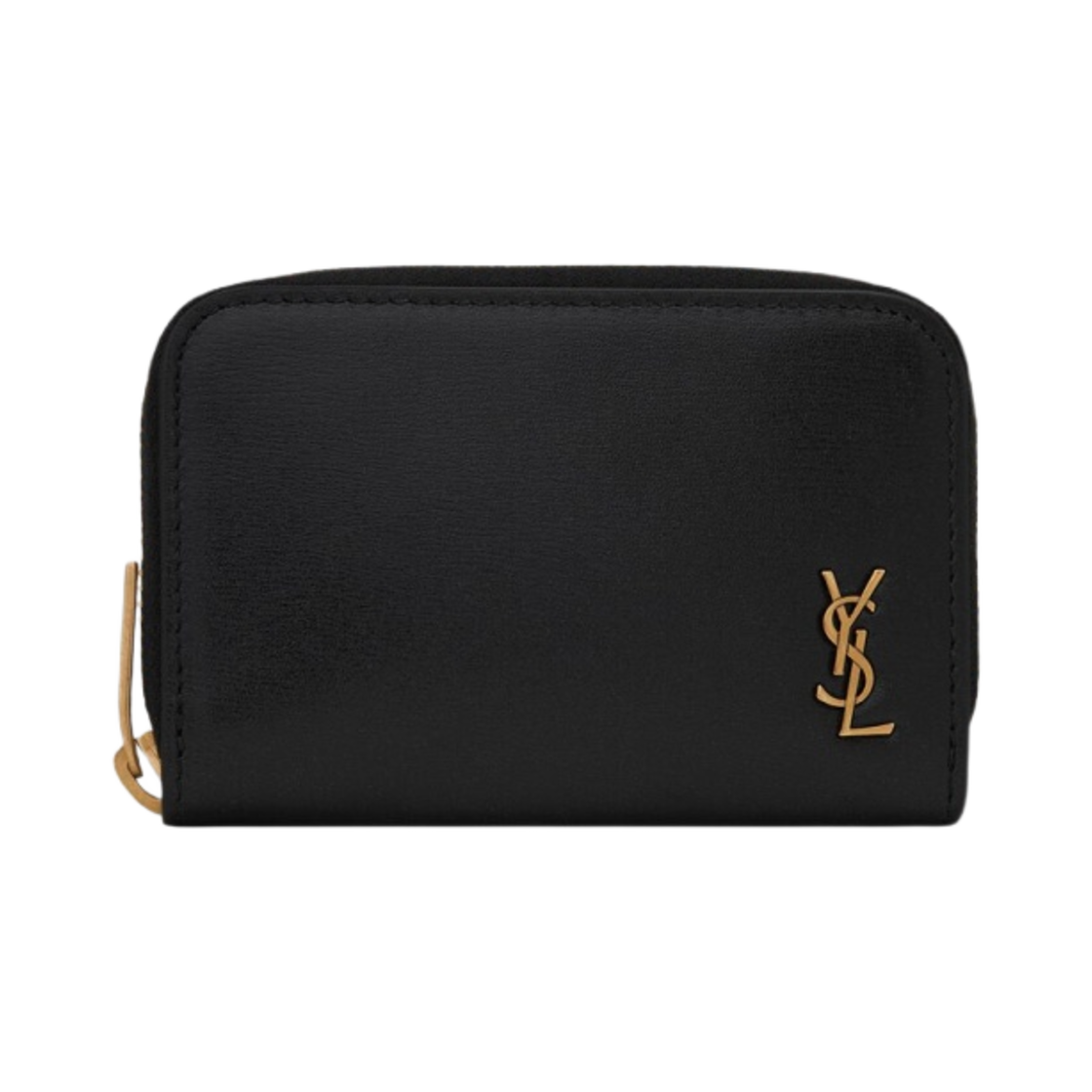 생로랑 스무스 레더 타이니 카산드라 동전 카드 지갑 블랙(Saint Laurent Tiny Cassadre Coin Card Wallet in Smooth Leather Black) - 1