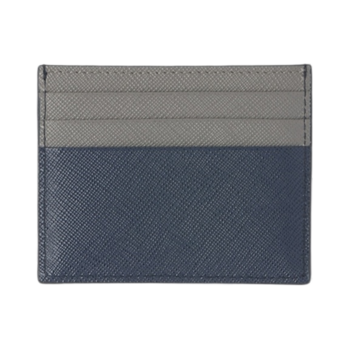 프라다 사피아노 레더 카드 홀더 발틱 블루 마블 그레이(Prada Saffiano Leather Card Holder Baltic Blue Marble Gray) - 2