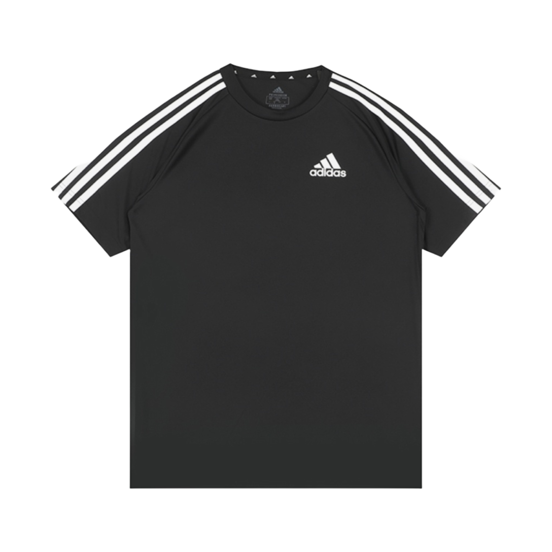 아디다스 에어로레디 세레노 삼선 티셔츠 블랙 - KR 사이즈