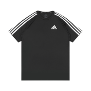 Adidas Aeroready Sereno 3-Stripes T-Shirt Black - KR Sizing