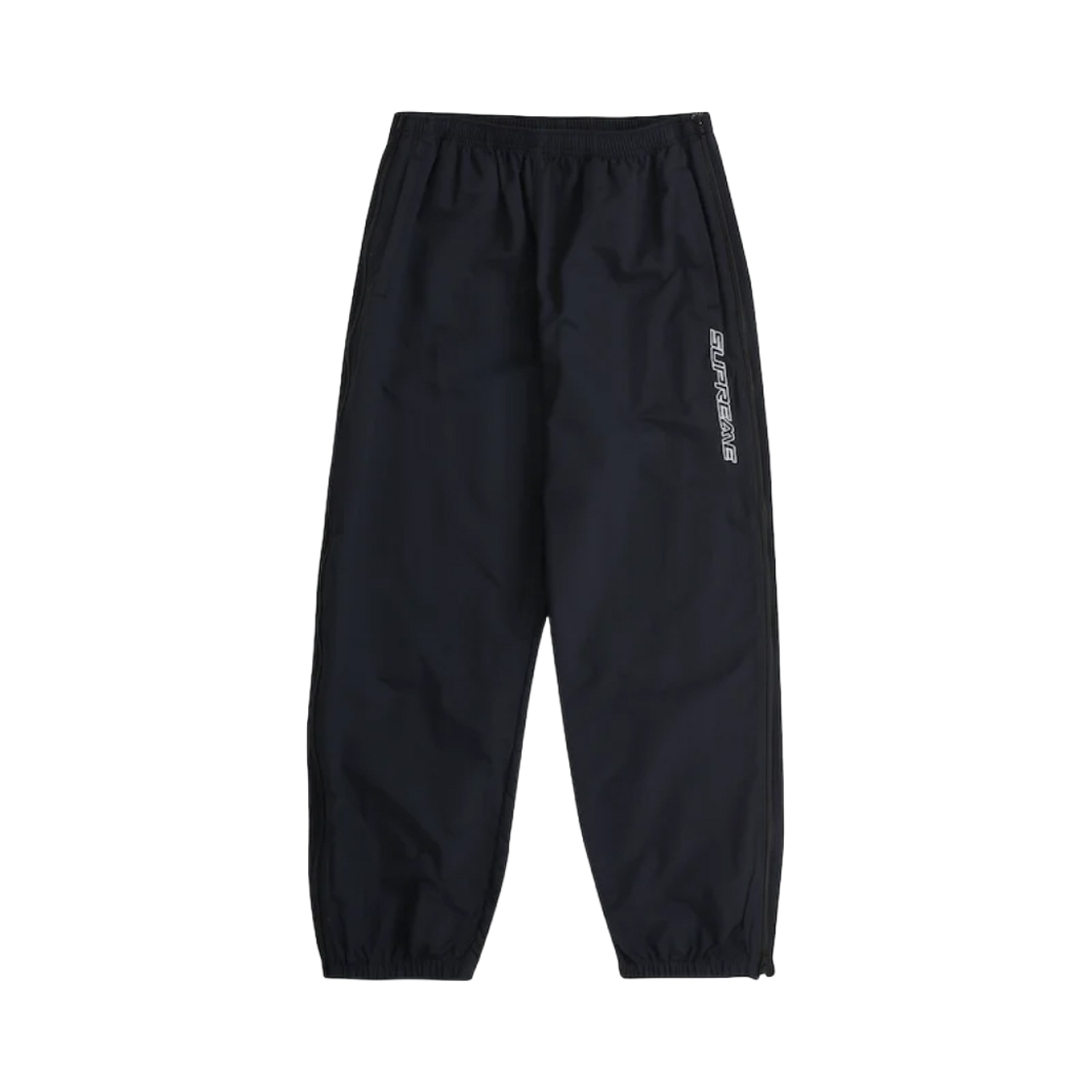 슈프림 풀 집 배기 웜업 팬츠 블랙 - 23SS(Supreme Full Zip Baggy Warm Up Pants Black - 23SS) - 1