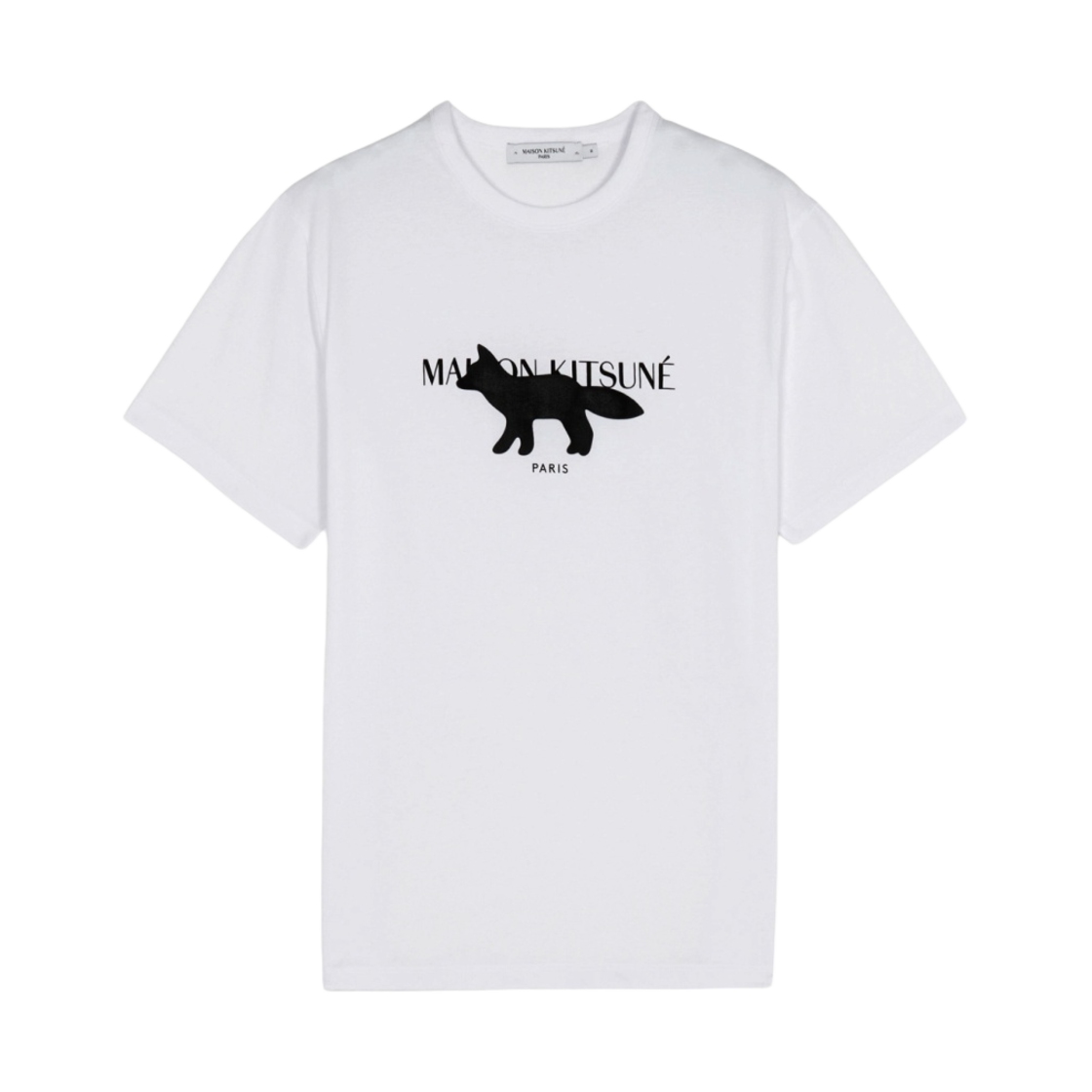 메종 키츠네 폭스 스탬프 클래식 티셔츠 화이트