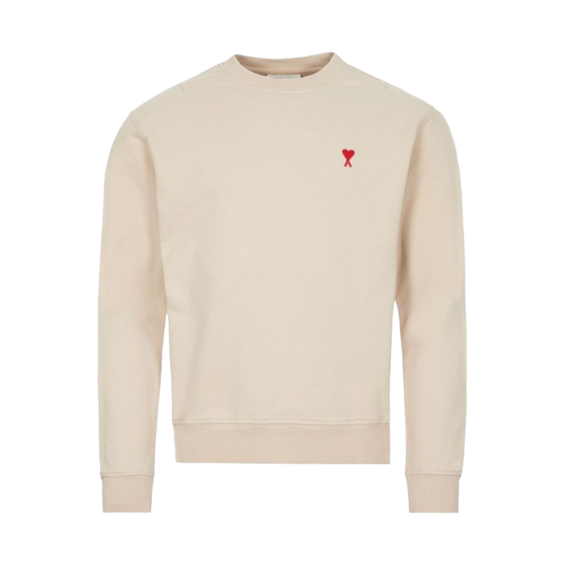 아미 스몰 하트 로고 스웨트셔츠 베이지 - 21SS(AMI de Coeur Sweatshirt Beige - 21SS)