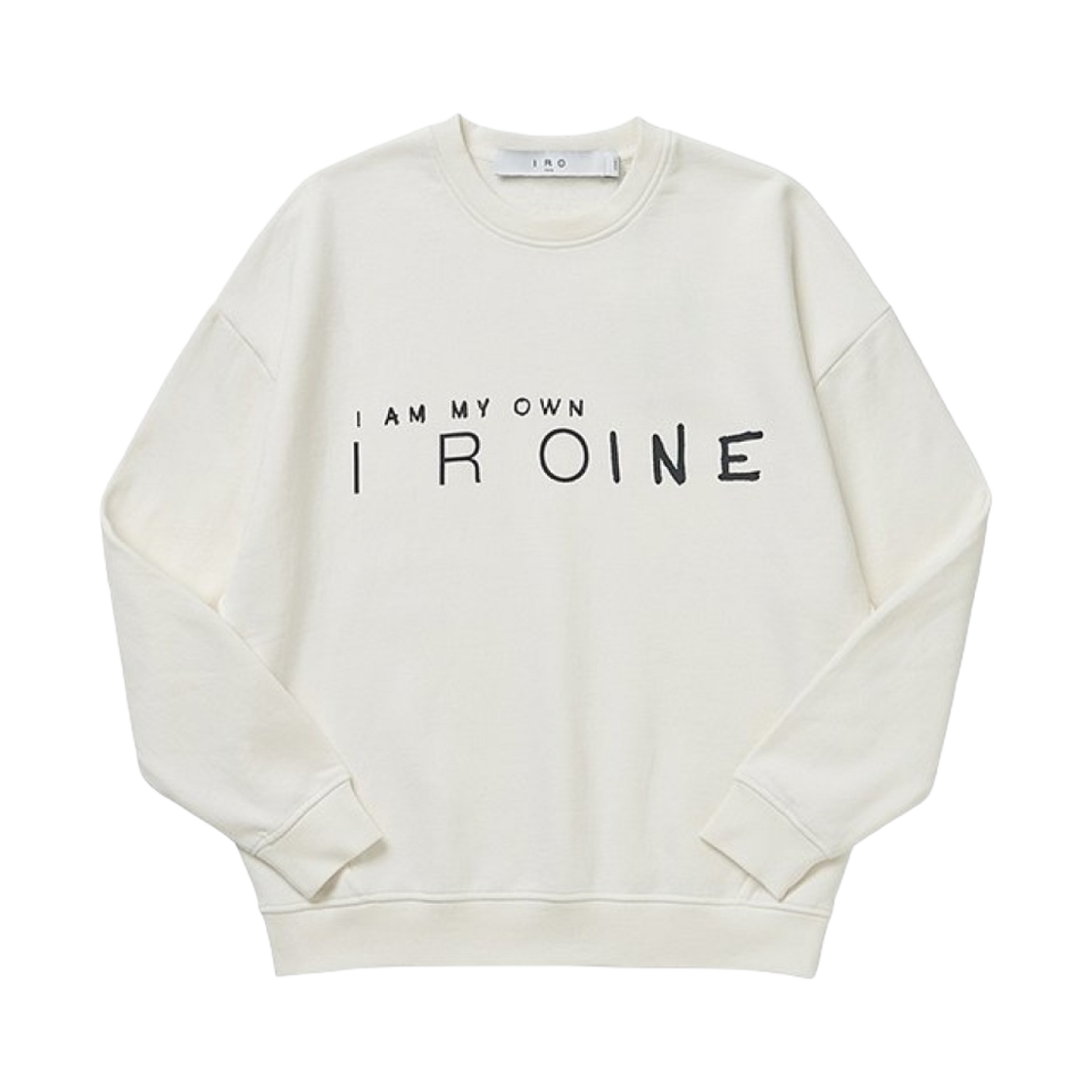 (W) 이로 툴리 라운드넥 로고 스웨트셔츠 화이트((W) Iro Tulli Round-Neck Logo Sweatshirt White)
