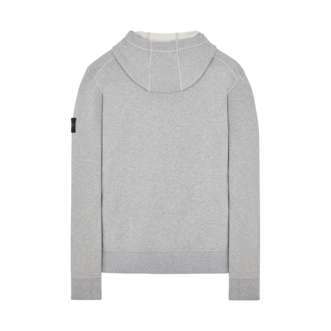 스톤 아일랜드 64151 코튼 플리스 후드 스웨트셔츠 멜란지 그레이 - 22SS(Stone Island 64151 Cotton Fleece Hooded Sweatshirt Melange Grey - 22SS) - 2