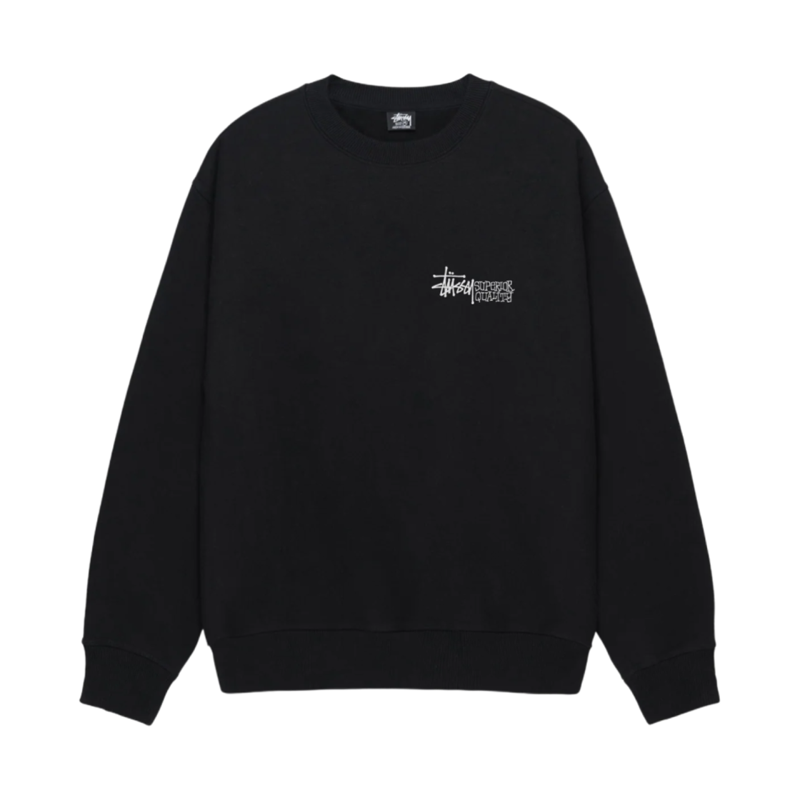 스투시 슈페리어 퀄리티 크루넥 블랙(Stussy Superior Quality Crew Black) - 2