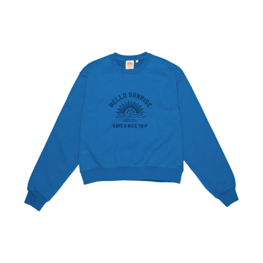 헬로선라이즈 VTG 아치 로고 스웨트셔츠(W) 코발트 블루