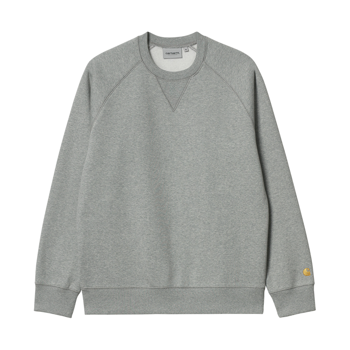 I033660-00M-XX Carhartt WIP Chase Sweatshirt Grey Heather Gold