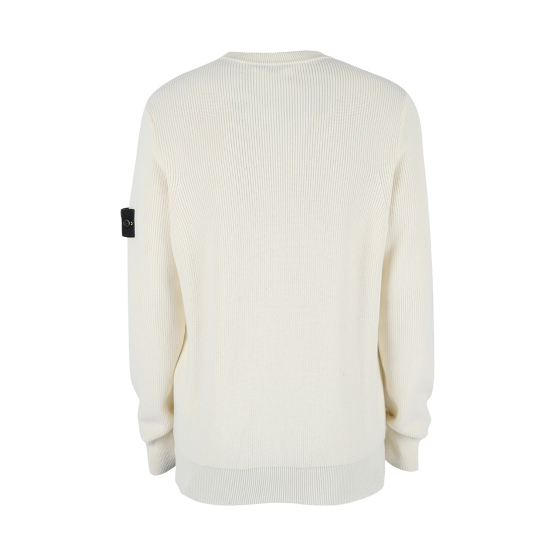 스톤 아일랜드 550D8 립드 소프트 코튼 크루넥 니트 내츄럴 화이트 - 22SS(Stone Island 550D8 Ribbed Soft Cotton Crewneck Knit Natural White - 22SS) - 2