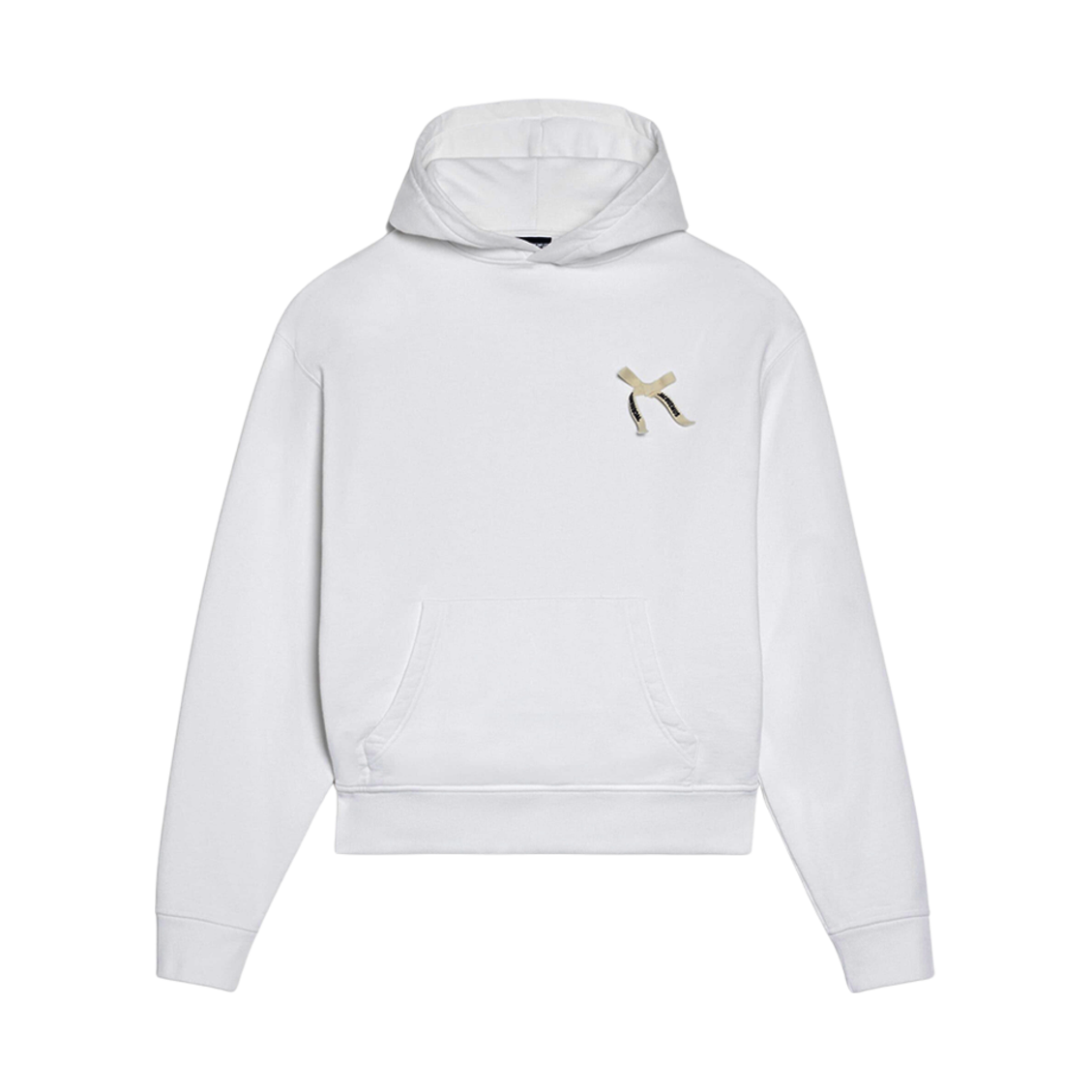 자크뮈스 르 후드 노드 보우 로고 후드 화이트(Jacquemus Le Hoodie Noeud Bow Logo Hoodie White) - 1
