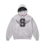 Supreme Wings Zip Up Hooded Sweatshirt Heather Grey - 25SS