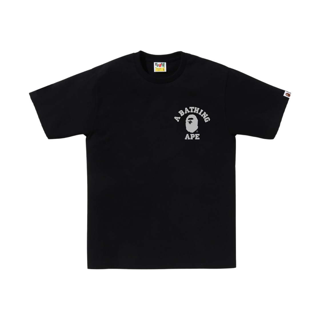 0ZXTEM110043K BAPE Honeycomb Camo College Ats T-Shirt Black