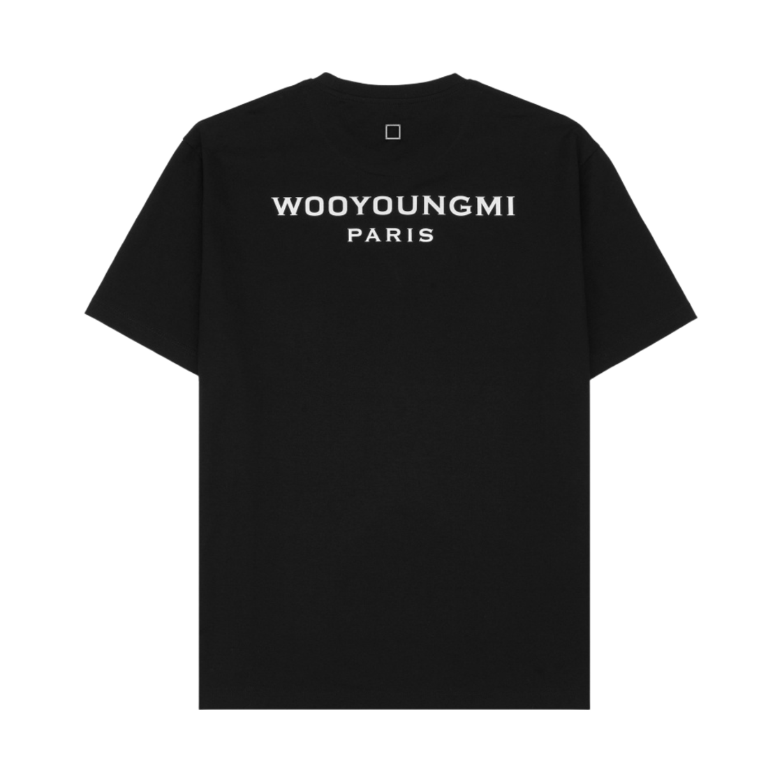 우영미 코튼 백로고 티셔츠 블랙 - 24SS(Wooyoungmi Cotton Back Logo T-Shirt Black - 24SS)