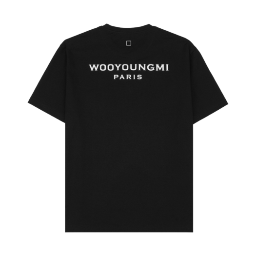 W241TS07708B Wooyoungmi Cotton Back Logo T-Shirt Black - 24SS