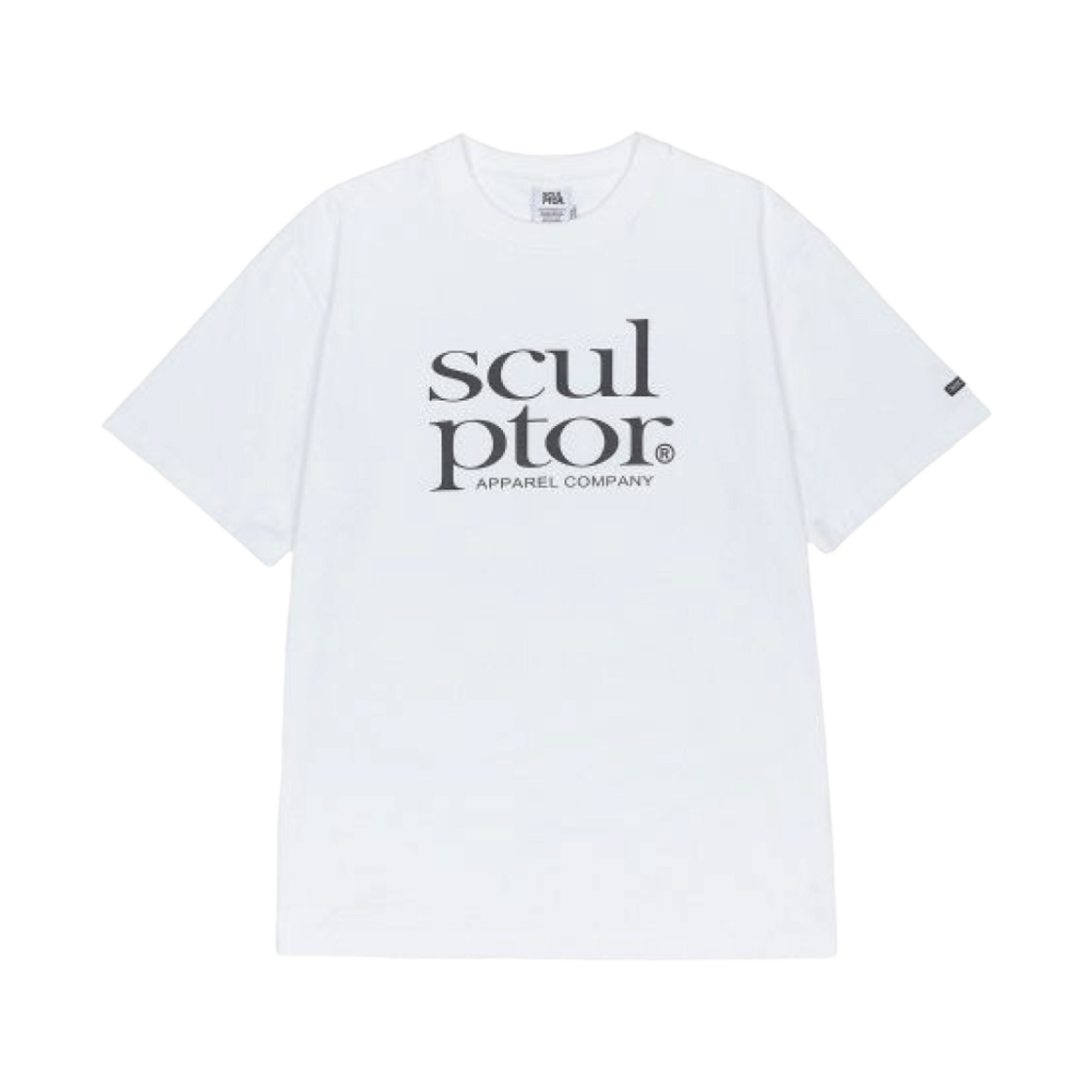 SC21S250WH Sculptor Retro Logo Boxy T-Shirt White