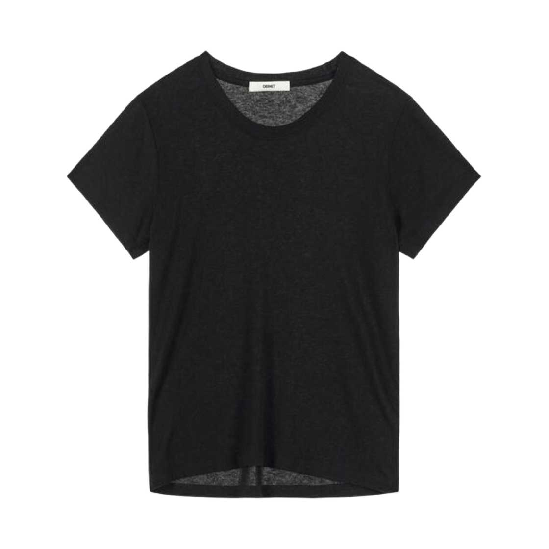 (W) 다이닛 소프트 슬림 티셔츠 블랙((W) Deinet Soft Slim T-Shirts Black)