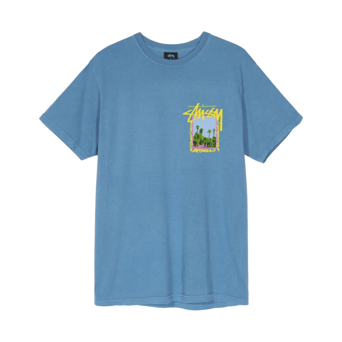 스투시 팜 데저트 티셔츠 블루(Stussy Palm Desert T-Shirt Blue) - 2