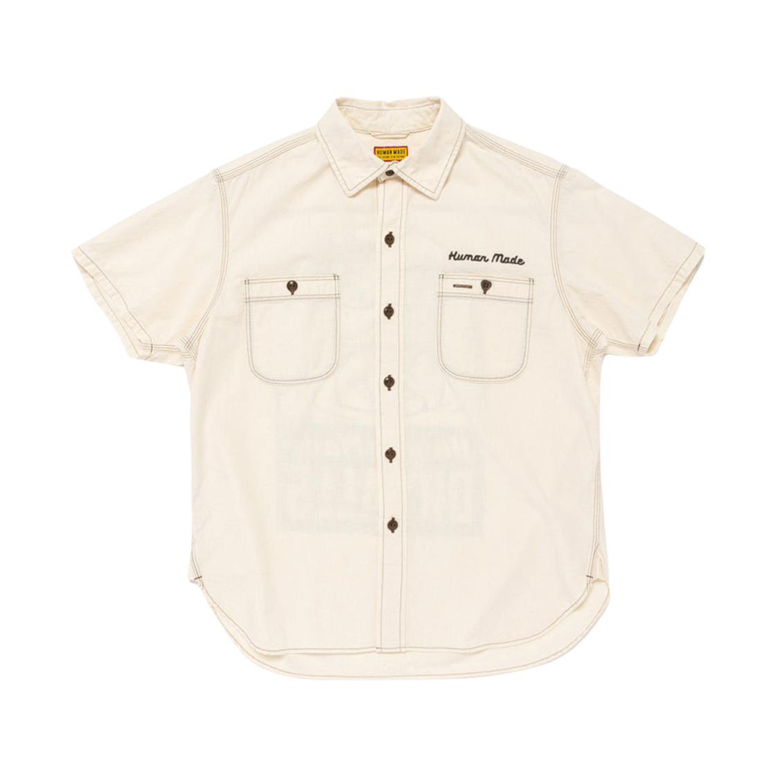 HM29SH015 Human Made Chambray S/S Shirt Beige
