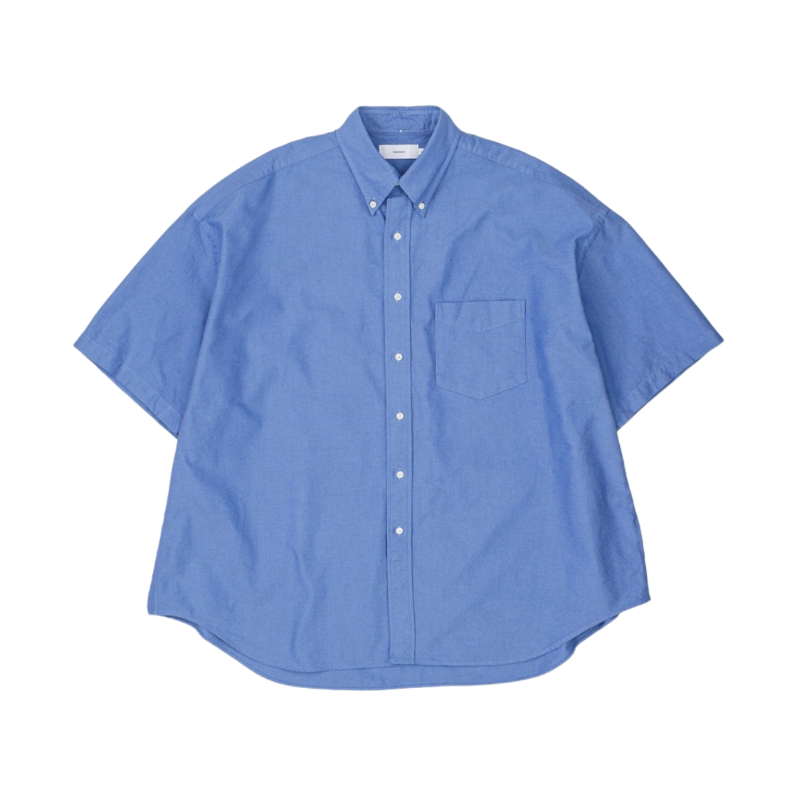 그라프페이퍼 옥스포드 숏슬리브 오버사이즈 B.D 셔츠 삭스(Graphpaper Oxford S/S Oversized B.D Shirt Sax)