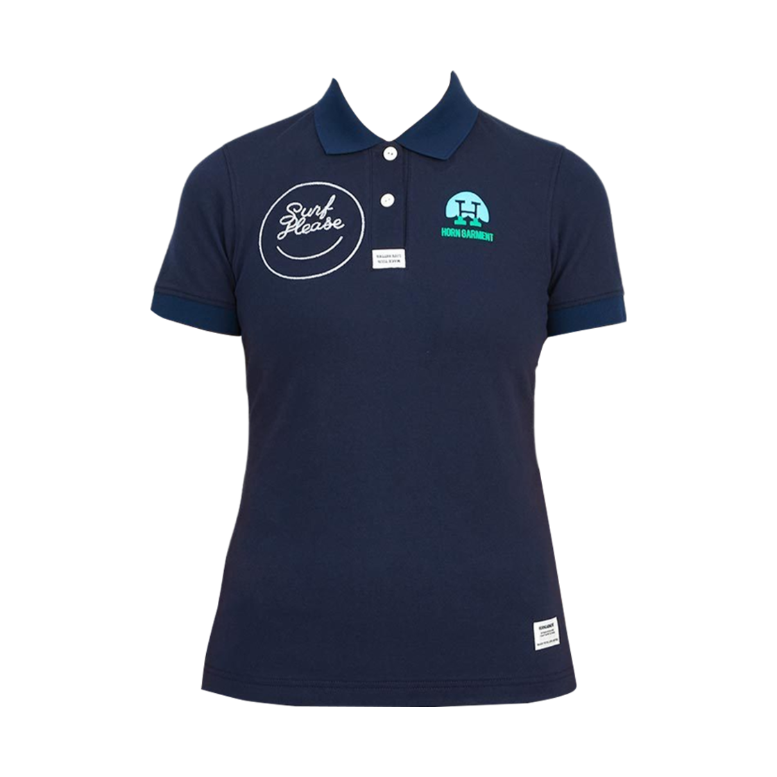 (W) 혼가먼트 골프 웨어 폴로 티셔츠 네이비((W) Horn Garment Golf Wear Polo T-Shirt Navy)