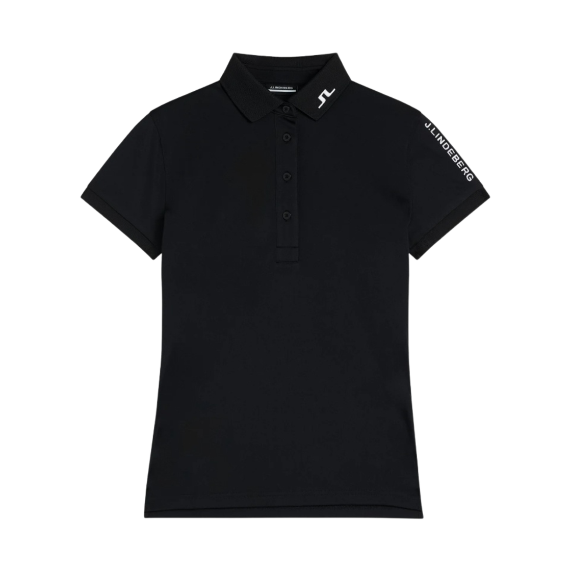 (W) 제이린드버그 투어 테크 골프 폴로 블랙((W) J.Lindeberg Tour Tech Golf Polo Black)