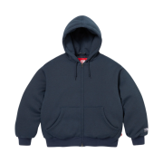 Supreme x The North Face Down Zip Up Hooded Sweatshirt Navy - 24FW