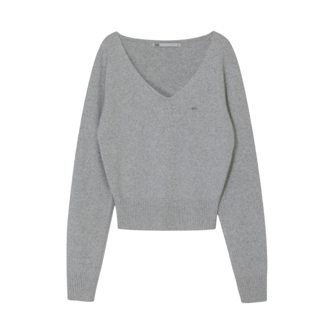 (W) 보헤미안 서울 루즈 핏 브이넥 울 니트 그레이((W) Bohemian Seoul Loose Fit V-Neck Wool Knit Gray)