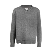 Maison Margiela Elbow Patch Sweater Grey