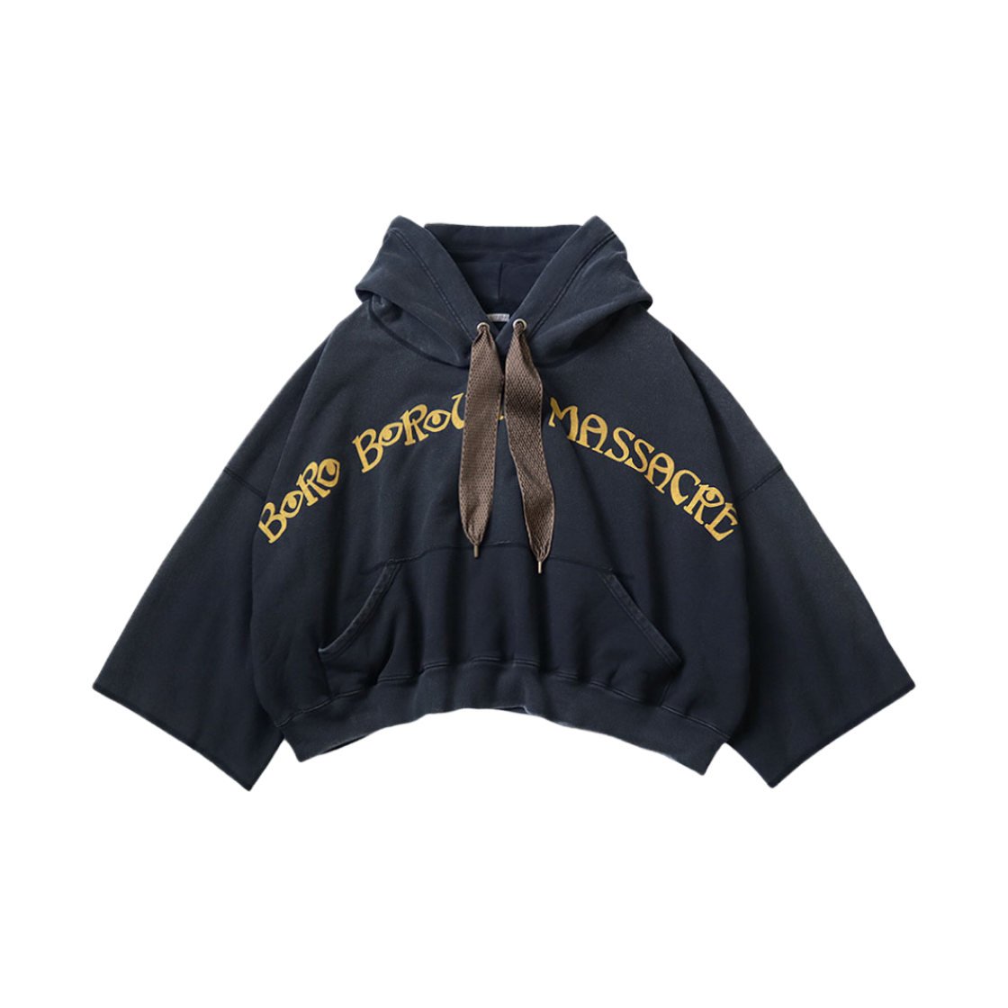 캐피탈 플리스 데빌 후드 파카 보로 보로우 매서커 Pt 스몰 블랙(Kapital Fleece Devil Hooded Parka Boro Borough Massacre Pt Small Black) - 1