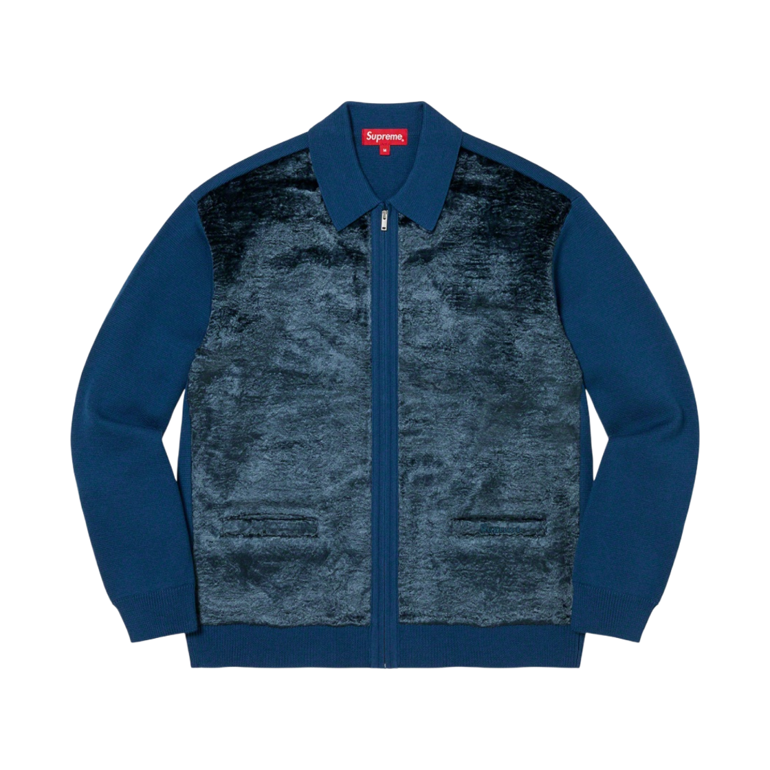 슈프림 포우 퍼 집업 가디건 블루 - 22FW(Supreme Faux Fur Zip Up Cardigan Blue - 22FW) - 1