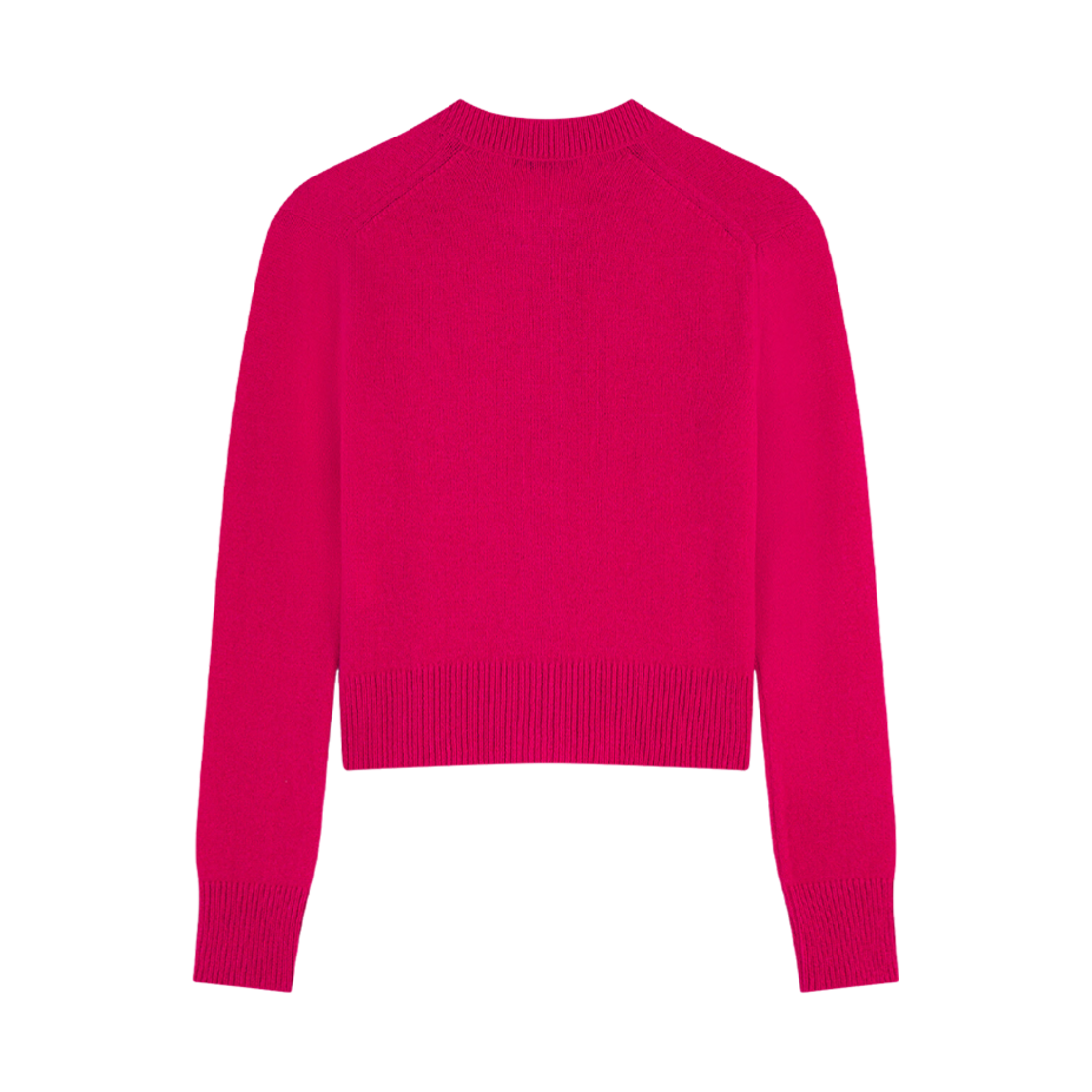 (W) 메종 키츠네 베이비 폭스 패치 피티드 가디건 푸시아((W) Maison Kitsune Baby Fox Patch Fitted Cardigan Fuchsia) - 2