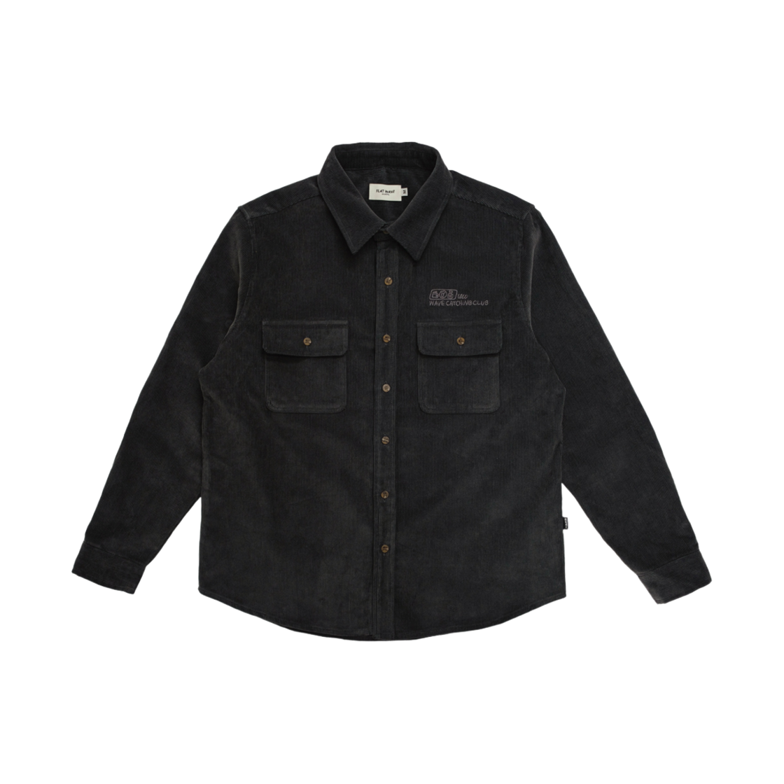 플랫웨이브 로포 보이 코듀로이 셔츠 차콜(Flatwave Lofo Boy Corduroy Shirt Charcoal)
