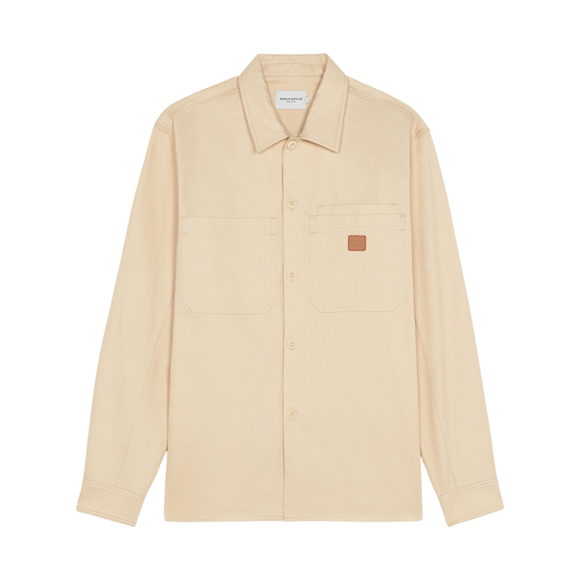 메종 키츠네 카페 워크웨어 셔츠 라떼(Maison Kitsune Cafe Workwear Shirt Latte) - 1