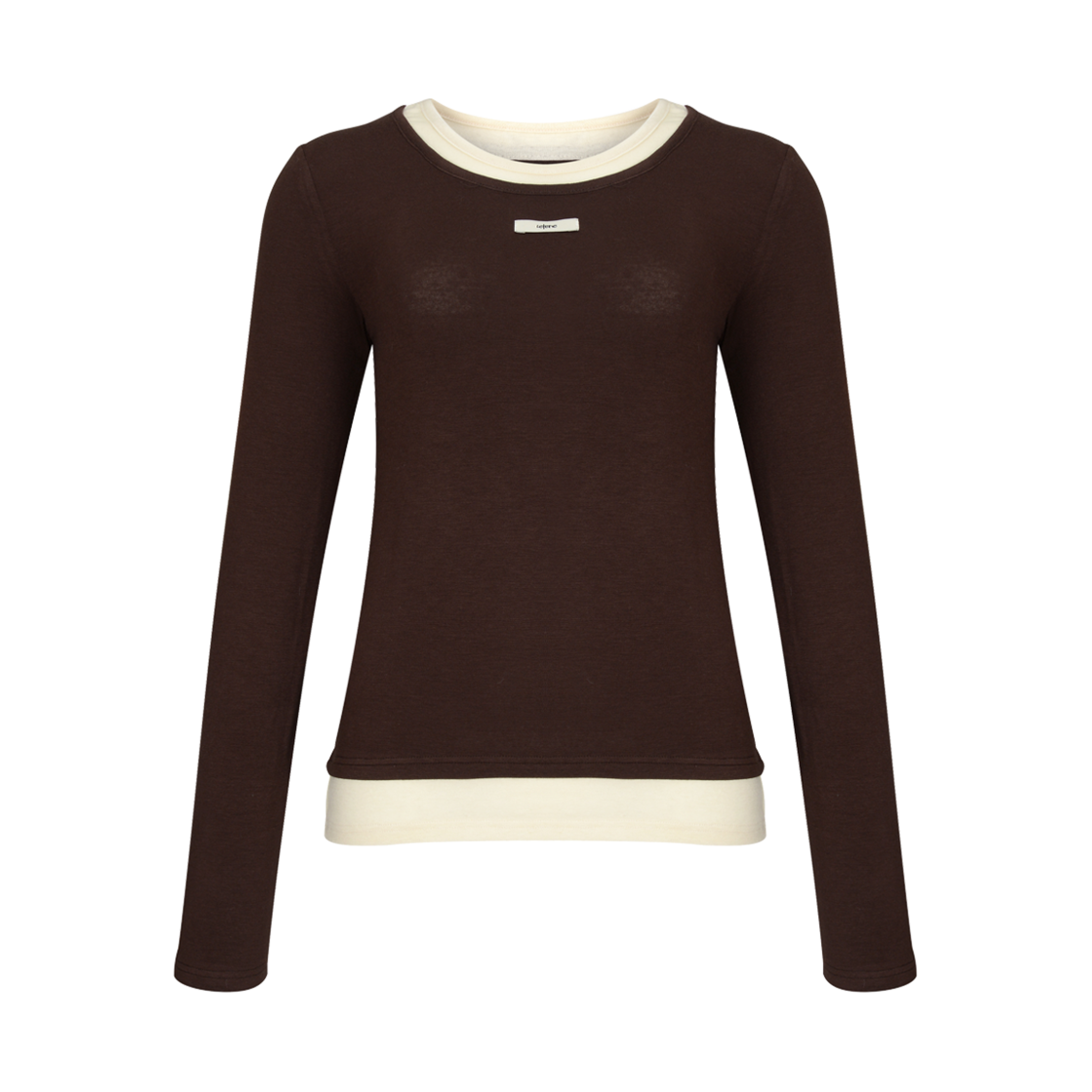 lr24fw20 Leterie Double Layered Longsleeve Tee Brown