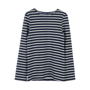 Saint James Meridien Moderne Striped Sailor Long Sleeve T-Shirt Marine Ecru