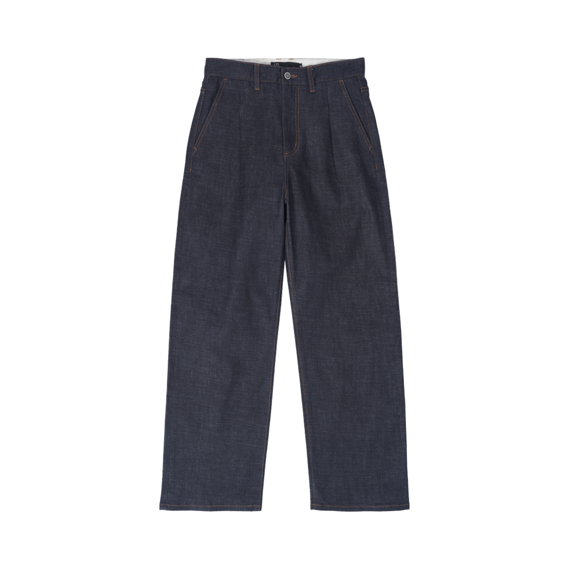 5SP19PT02 Ryul+Wai: Denim Selvedge Wide One Tuck Pants Indigo C5