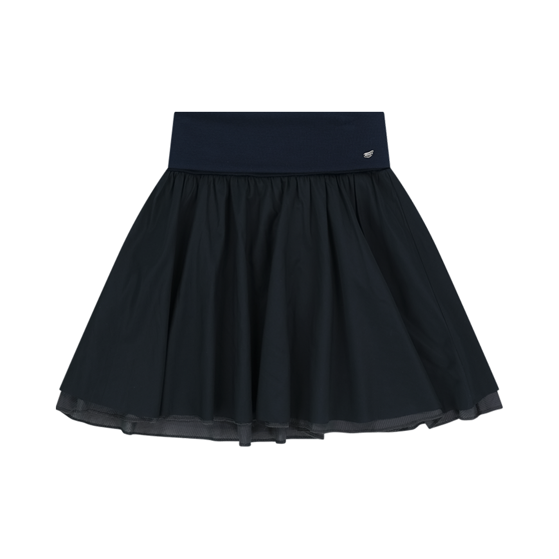 코이세이오 더블 셔링 스커트 네이비(COYSEIO Double Shirring Skirt Navy)
