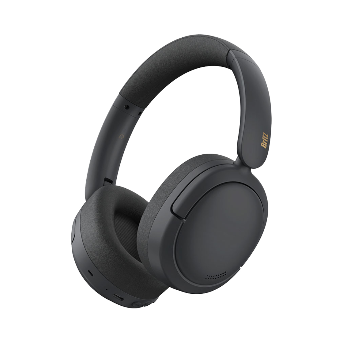 브리츠 W4BT ANC 블루투스 v5.4 노이즈 캔슬링 헤드폰 블랙(Britz W4BT ANC Bluetooth v5.4 Noise Cancelling Headphones Black)