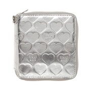 Human Made Leather Wallet Silver