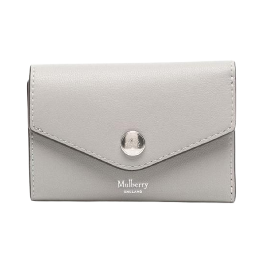 RL7841-587C919 Mulberry Micro Classic Grain Folded Multi Card Wallet Pale Grey