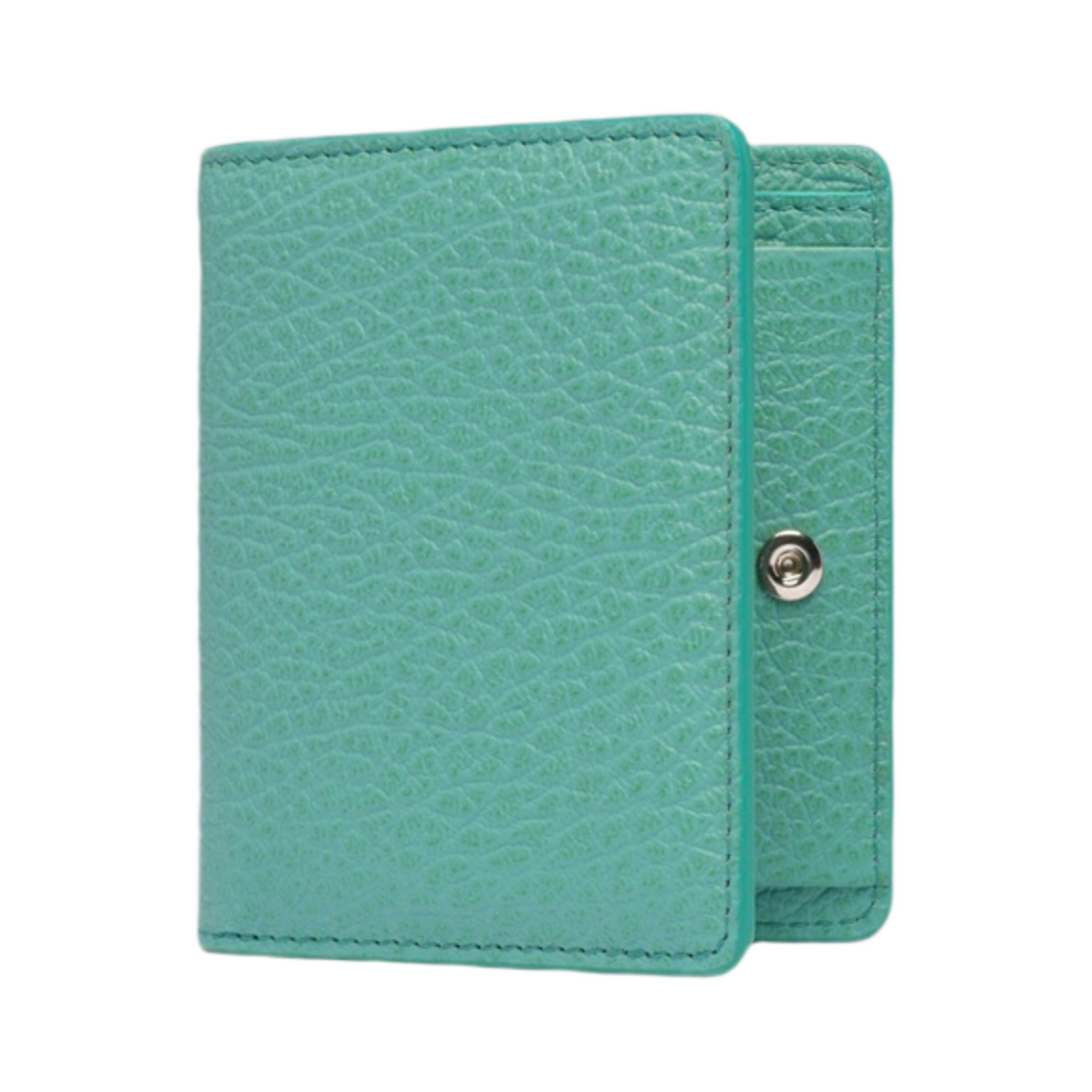 S56UI0140P4455T7083 Maison Margiela Four Stitches Pocket Card Holder Vert D'eau - #2