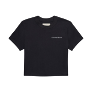 (W) Calvin Klein x Jennie Baby Fit Crop Short Sleeve T-Shirt Black Beauty