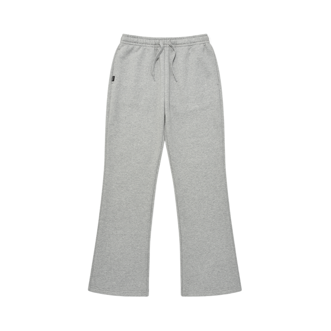 (W) 커버낫 세미 부츠컷 스웻 팬츠 멜란지 그레이((W) Covernat Semi Bootscut Sweat Pants Melange Grey) - 1