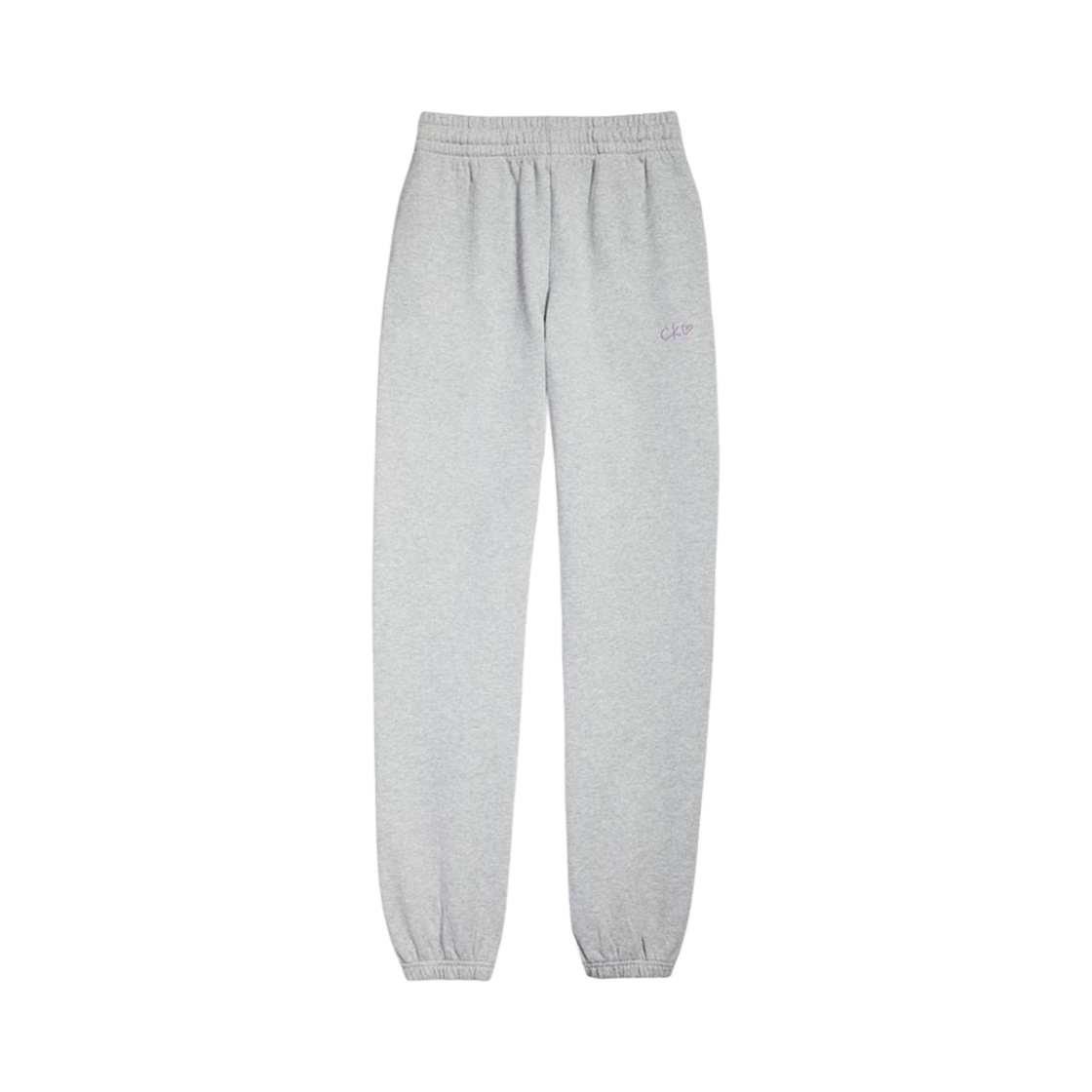 (W) 캘빈 클라인 x 제니 코튼 프렌치 테리 조거 팬츠 그레이 헤더((W) Calvin Klein x Jennie Cotton French Terry Jogger Pants Grey Heather)